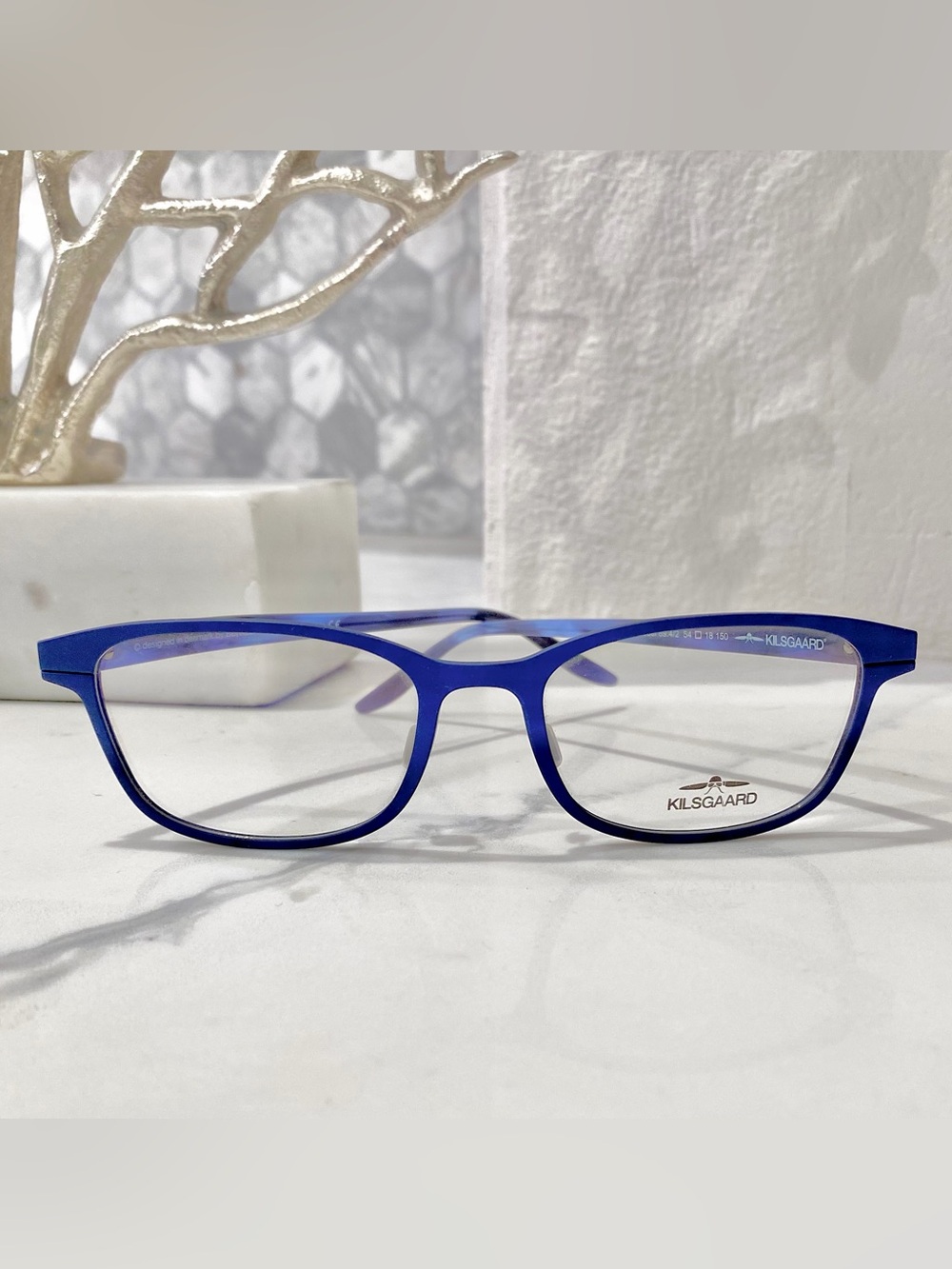 Brand New Kilsgaard Navy Blue Ultra Lightweight Eyeglasses Unisex